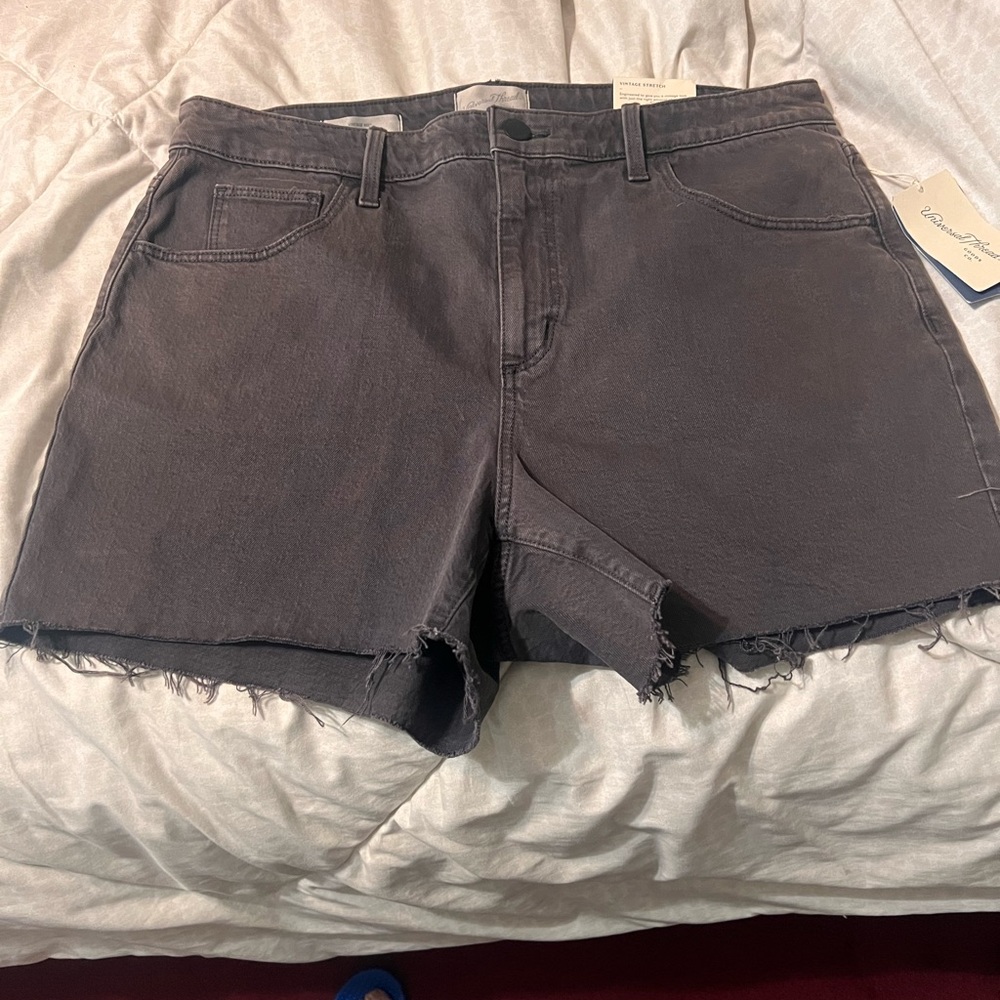 Vintage Stretch Midi Jean Shorts